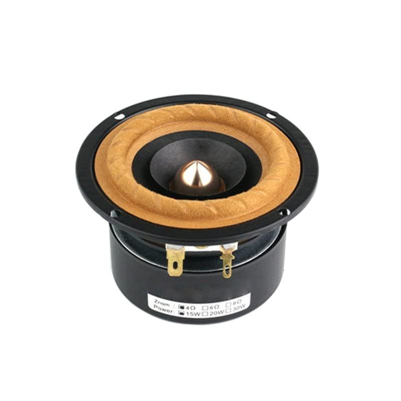 CHOOYO 3 Inch Full Range Woofer HiFi Speaker Tweeter Unit Medium Bass Bullet Arrow Loudspeaker for DIY Accessory 1PC (Color : 4ohm)