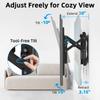 HOME VISION Advanced Full Motion TV Mount for 32-90 Inch TVs, Tilt TV Wall Mount with Extension, Swivel, Slide and Level, Wall Mount tv Bracket - Max VESA 600x400mm, up to 132lbs, 16/18/24 Inch Studs view 2