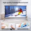 Projector Screen Outdoor, Vamvo Portable Projectors Screen with Aluminum Alloy Stand 120" Foldable Screens, 10 Feet Indoor Movie Screens with Carrying Bag for Home Theater Backyard Movie Night view 2