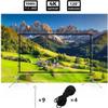Projector Screen Outdoor, Vamvo Portable Projectors Screen with Aluminum Alloy Stand 120" Foldable Screens, 10 Feet Indoor Movie Screens with Carrying Bag for Home Theater Backyard Movie Night view 4