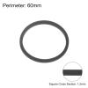 Tool parts 2pcs Cassette Tape Machine Belts 1.2mm Square 60mm Length for Cassette Recorder view 2