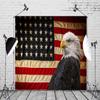 BELECO American Flag and Bald Eagle Backdrop 12x8ft Fabric Independence Day 4th of July Patriotic Festival Party Decoration Background Veterans Memorial Day Party Banner Portrait Photo Booth Props view 2