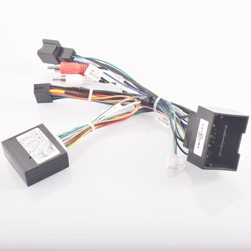 Strpump 16pin Car Radio Stereo Power Retrofit Harness Cable Wire for Chevrolet Trax Cruze Malibu Aveo with Can Bus Decoder Adapter