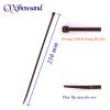 10 Inch Dark Brown Zip Ties Outdoor Use-Pack of 100, Self Locking Plastic Cable Ties for Fence, Small DIY Tie, Cable Management Outside Garden Trellis Tightening Tool, Cord Strap Halloween Decorations view 3