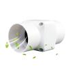 BAZIGA Multi-Caliber 2 Inch Exhaust Fan, Quiet Booster Fan with with Low Noise, Portable Exhaust Ventilation Fan for Kitchens, Workshops, Grow Tents (Speed Power Steel) view 1