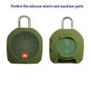 Hermitshell Silicone Carrying Case Replacement for JBL Clip 3 (Green) view 2