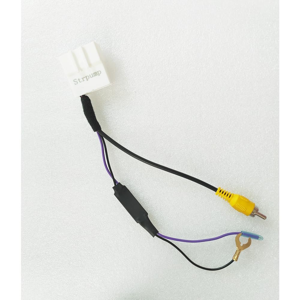 Strpump 24pin Retain Original OEM Camera Car Rearview Reverse Back Up Camera Video RCA Input Adapter Wire Connector for Toyota Selected Car Models