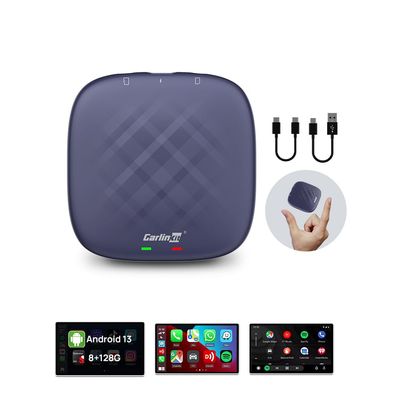 Carlinkit CarPlay Android 13.0 AI Box Adapter, 3-in-1 CarPlay AI Box Max(Plus), Plug & Play, Easy Setup, Built-in Google Play/Netflix/YouTube/TF Card, for Cars with OEM Wired CarPlay&Touchscreen