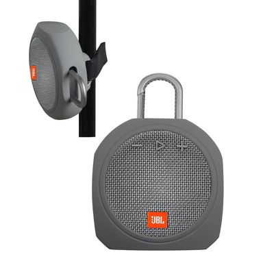 Hermitshell Silicone Carrying Case Replacement for JBL Clip 3 (Gray)