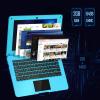 G-Anica Laptop Computer(10.1 inch), Quad Core Powered by Android 12.0, Netbook Computer with WiFi, Webcam and Bluetooth, Mini Laptop with Bag, Mouse, and Mouse Pad for Kids and AdultsBlue view 3