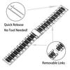 Lamshaw Compatible for Pavlok 3 Band, Quick Release Stainless Steel Metal Replacement Straps Compatible with Pavlok 3 (Silver-Black) view 4