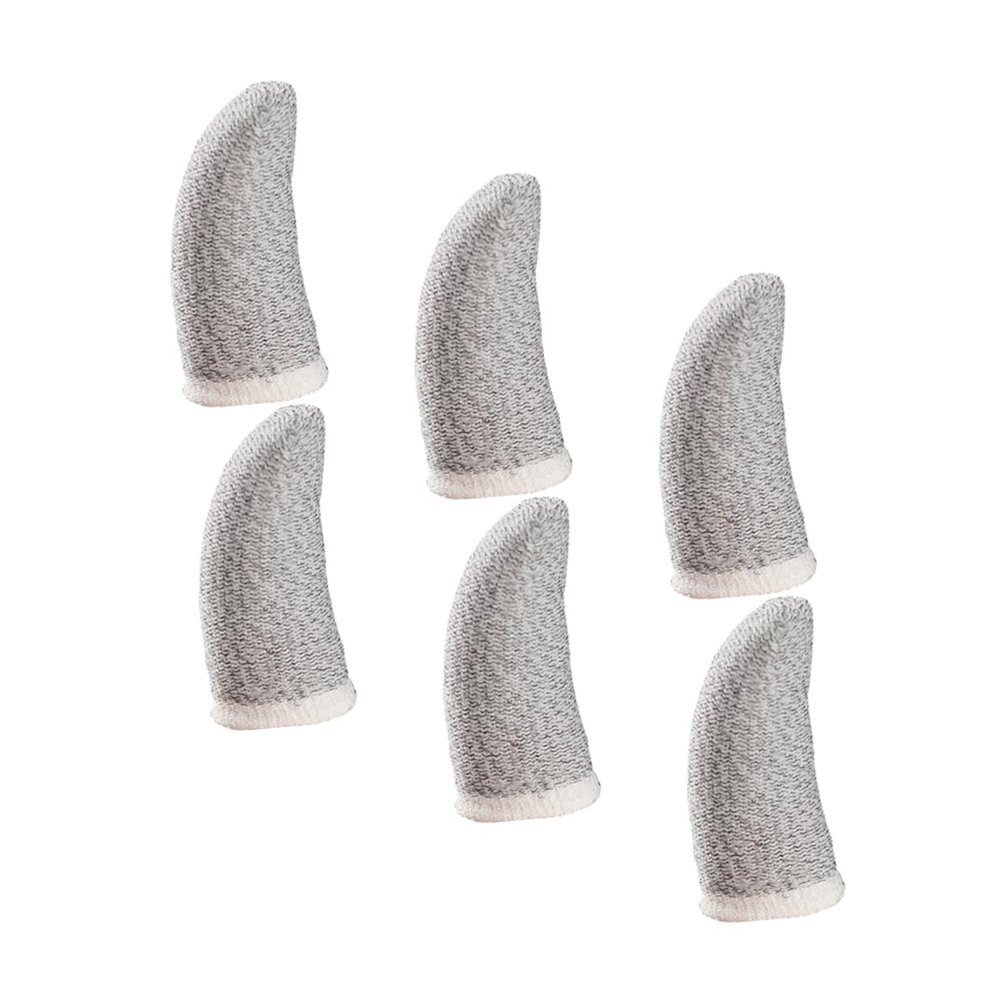 ULDIGI 6pcs Sweat-Resistant Finger Sleeves for Gaming Elastic Covers for Comfortable Finger for Mobile and Tablet Use