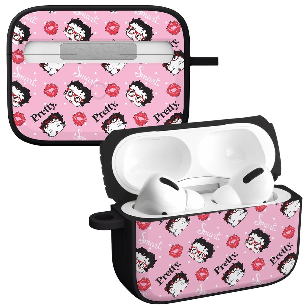 Affinity Bands Betty Boop Girl Power HDX Case Cover Compatible with Apple AirPods Pro 1 & 2 (Pretty & Smart)