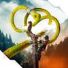 Pelican Rope Arborist Rope 11.8mm x 120Ft, USA Made High-Strength 24-Strands Static Climbing Rope - 7,000 lb Strength for Tree Climbing, Pulling, Outdoors & Swing - Yellow, Plain End view 4