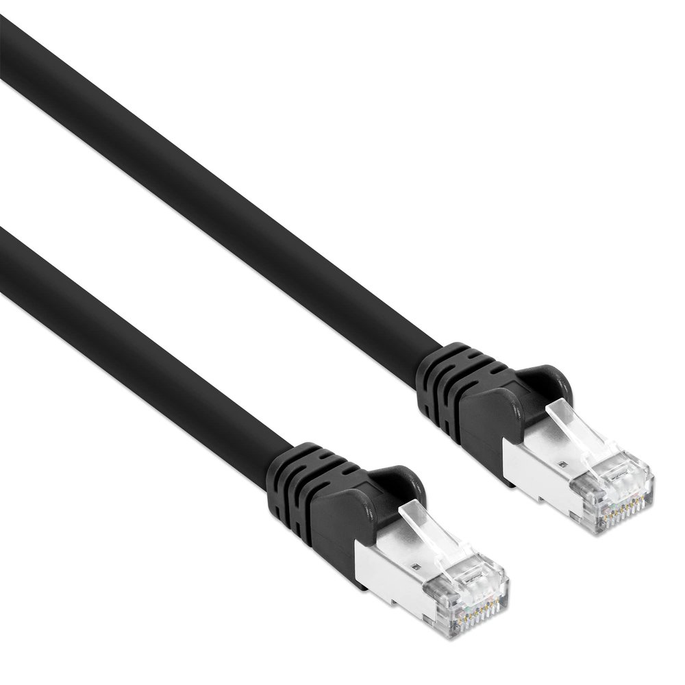 Intellinet Cat8.1 S/FTP Ethernet Network Patch Cable, 10 ft, Black
