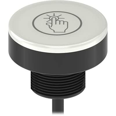 K50PTCKQP, RGB Touch Button Sensor, Multicolor, in/Out: Commu Protocol, 18-30Vdc, 6" PT QDM12, 806181