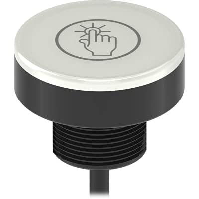 K50PTCKQP, RGB Touch Button Sensor, Multicolor, in/Out: Commu Protocol, 18-30Vdc, 6" PT QDM12, 806181