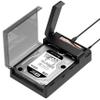 SABRENT USB-C Lay Flat Docking Station NVMe M.2 + SATA 2.5/3.5 SSD/HDD Enclosure, 10Gbps, Tool-Free, Offline Clone Function, USB 3.2 Type-C, for Windows, Mac, Linux (DS-UFNC) view 1