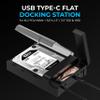 SABRENT USB-C Lay Flat Docking Station NVMe M.2 + SATA 2.5/3.5 SSD/HDD Enclosure, 10Gbps, Tool-Free, Offline Clone Function, USB 3.2 Type-C, for Windows, Mac, Linux (DS-UFNC) view 2