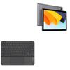 BoxWave Keyboard Compatible with BYYBUO SmartPad A10 Tablet (10.1 in) - SlimKeys Bluetooth Keyboard with Trackpad, Portable Slim TouchPad - Jet Black view 1