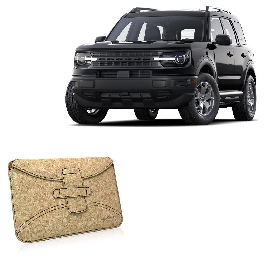 BoxWave Case Compatible with Ford 2023 Bronco Sport Display (8 in) - Quorky Pouch, Durable, Lightweight Cork Envelope Sleeve Cover