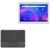 BoxWave Keyboard Compatible with SZTPSLS Tablet Android 10 S10 (10.1 in) - SlimKeys Bluetooth Keyboard with Trackpad, Portable Slim TouchPad - Jet Black view 1