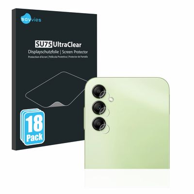 savvies 18-Pack Screen Protection Film Compatible with Samsung Galaxy A14 4G (ONLY Camera) Screen Protector Ultra Clear [Scratch Proof]
