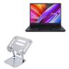 BoxWave Stand and Mount Compatible with ASUS ProArt StudioBook 16 (H7600) - Executive VersaView Laptop Stand, Ergonomic Adjustable Viewing Angle Metallic Riser - Metallic Silver view 1