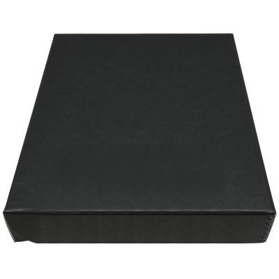 Golden State Art, Archival Folio Storage Box 9x12, Clamshell Design with Metal Edge, Preserve and Store Photos Documents Cards Prints Arts Crafts DIY, Black