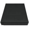 Golden State Art, Archival Folio Storage Box 9x12, Clamshell Design with Metal Edge, Preserve and Store Photos Documents Cards Prints Arts Crafts DIY, Black view 1