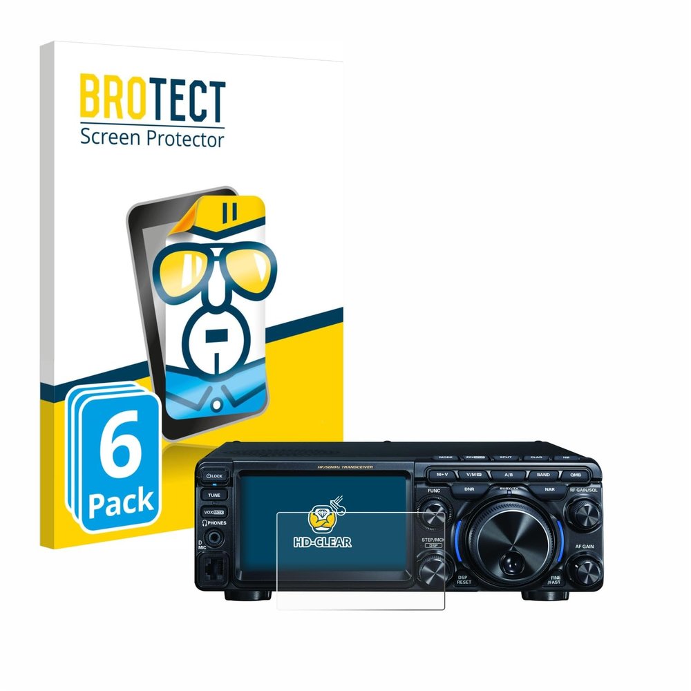brotect 6-Pack Screen Protector Compatible with Yaesu FT-710 Screen Protection Film Ultra Clear - Scratch Proof, Transparent, HD Clear