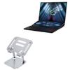 BoxWave Stand and Mount Compatible with ASUS ROG Zephyrus Duo 16 (GX650) - Executive VersaView Laptop Stand, Ergonomic Adjustable Viewing Angle Metallic Riser - Metallic Silver view 1