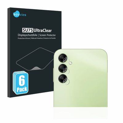 savvies 6-Pack Screen Protection Film Compatible with Samsung Galaxy A14 4G (ONLY Camera) Screen Protector Ultra Clear [Scratch Proof]