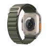 Apple Watch Ultra [GPS + Cellular 49mm] Titanium Case with Green Alpine Loop, Medium (Renewed) view 3