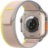 Apple Watch Ultra [GPS + Cellular 49mm] Titanium Case with Yellow/Beige Trail Loop, S/M (Renewed) view 3