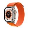 Apple Watch Ultra [GPS + Cellular 49mm] Titanium Case with Orange Alpine Loop, Medium (Renewed) view 1