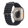Apple Watch Ultra [GPS + Cellular 49mm] Titanium Case with Midnight Ocean Band, One Size (Renewed) view 3