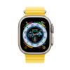 Apple Watch Ultra [GPS + Cellular 49mm] Titanium Case with Yellow Ocean Band, One Size (Renewed) view 2