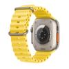 Apple Watch Ultra [GPS + Cellular 49mm] Titanium Case with Yellow Ocean Band, One Size (Renewed) view 3