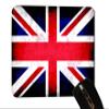 Mouse Pad, Desktop Office Mousepad, Firm Grip Gaming (Red British Flag) view 1