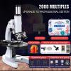 Microscope Accessories Kit Microscope2000x-5000x Biological HD Microscope 9PCS Accessories Microscope Slides (Color : 2000 5 inch Screen) view 2