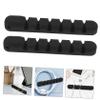 HONMEET Cable Organizers for Electronics Self Adhesive Clips for Power Cord Desk Cable Holder Locking Clip view 4