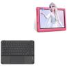 BoxWave Keyboard Compatible with Okaysea Kids Tablet OKS10068 (10 in) - SlimKeys Bluetooth Keyboard with Trackpad, Portable Slim TouchPad - Jet Black view 1