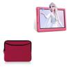 BoxWave Case Compatible with Okaysea Kids Tablet OKS10068 (10 in) - SoftSuit with Pocket, Soft Pouch Neoprene Cover Sleeve Zipper Pocket - Crimson Red view 1