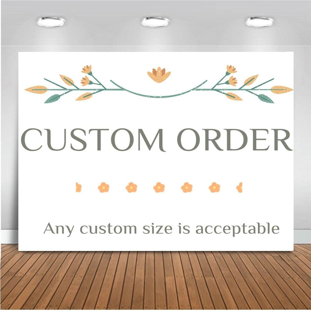 Mocsicka Custom Vinyl Backdrop Any Size and Picture, for Birthday Baby Shower Weeding Event Party Background Banner (8x6ft)