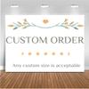 Mocsicka Custom Vinyl Backdrop Any Size and Picture, for Birthday Baby Shower Weeding Event Party Background Banner (10x8ft) view 1