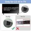 Replacement Legs for LG TV, TV Stand Legs for LG 43UK6200 43UK6090 43LK5700PUA 43UM7300 43UN6900PUB 43LJ5500 43LJ550M 43LJ5550 MAM645839 AAN76009325 AAN76009305 AAN76009358 with Screws view 3