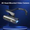 CalmGeek 4K 30FPS Head Mounted Camera Wearable WiFi Video Camera Camcorder Webcam 120Wide Angle Lens -Shake Built-in Battery APP Control for Vlog Video Recording view 2