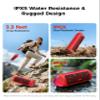 BolaButty Bluetooth Speaker Portable Wireless, IPX5 Waterproof, Up to 20H Playtime, TWS Pairing, BT5.3, for Home/Party/Outdoor/Camping/Beach Essentials, Birthday Gift (Red) view 4
