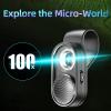 100x Phone Mini Pocket Microscope, Smartphone Microscope with LED Light, Lens Protective Cover, Universal Microscope Attachment for Android OS Phone view 3